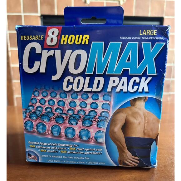 CryoMAX 8-Hour Reusable Cold Pack for Pain & Injury Relief Large Square 12" X 12 - Picture 1 of 8